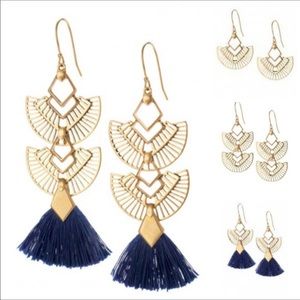 Stella and dot Aida tassel earrings